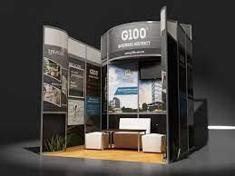 Stand 3x3 En Cajon Poliforum Exhibition Booth Design Exhibition Design Exhibition Stand Design
