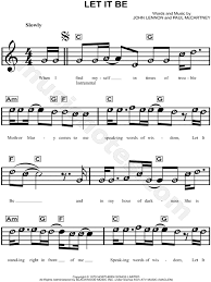 Make simple piano chords sound beautiful (open chord voicings). The Beatles Let It Be Sheet Music For Beginners In C Major Download Print Saxophone Sheet Music Easy Piano Sheet Music Clarinet Music