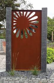 Paras Sichtschutzwand Motiv Sonne Sichtschutzwande Sichtschutzzaun Metall Paravent