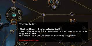 The feast takes 1 hour to consume and disappears at the end of that time, and the beneficial effects don't set in until this hour is over. Ethereal Feast Is Another New Notable Passive From Path Of Exile Synthesis Pathofexile