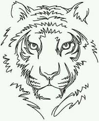 Tigre Noir Et Blanc Simple Avec Images Embroidery Designs Logo Animal Coloriage