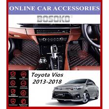 Top rated floor liners for car, truck or suv (reviews). Bosoko 5d Carpet For Toyota Vios Xp150 2013 2018 Car Floor Mat Carpet Full Set Black Red Lining Made In Malaysia