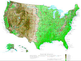 United States Contour Map