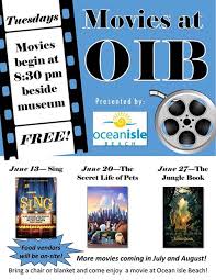 Outdoor Movie Nights At Ocean Isle Beach Ocean Isle