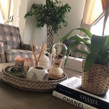 It also provides inside storage space. Rustic Serving Tray Coffee Table Tray Large Round Wicker Woven Etsy Handmade Africa Bookshelf Decor Art Dolls Handmade