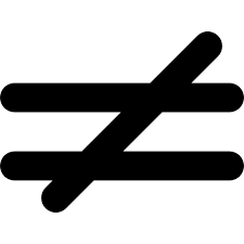 Download Gratis Is Niet Gelijk Wiskundig Symbool Free Icons Symbols Vector Icons