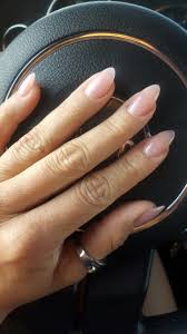 Elevate your manicure with new nail shapes. Almond Nails On Point Natural Acrylic Nails Oval Acrylic Nails Fake Nails