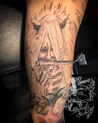 Shinigami Cicatrise Inkaholiks Kennyinkaholiks Tattoo Tatouage Tattooed Tattoolife Ink Inked Inklife Inke Naruto Tattoo Japanese Tattoo Cool Tattoos