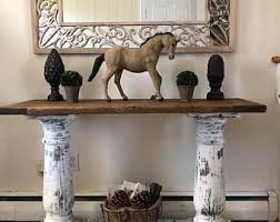 Restoration Hardware Inspired Console Table Console Table Entry Table Choose Color Turned Table Legs Furniture Furniture Makeover