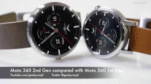 The first moto 360 was arguably the best of the first generation of android wear watches, but it wasn't without its flaws. Moto 360 2nd Gen Overview Compared With Moto 360 1st Gen Youtube