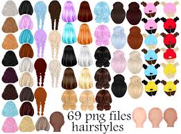 Download Hairstyles Clipart Girls Hair Clipart Graphic By Stickerica Shop Creative Fabrica