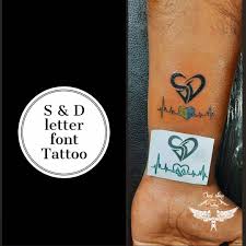 Tattoo me now | tattoo designs and ideas. Sasi Wins Tattoos S D Letter Font Tattoo Design Don T Forget To Share Like And Subscribe Contact No 9710215909 Whats App Call To