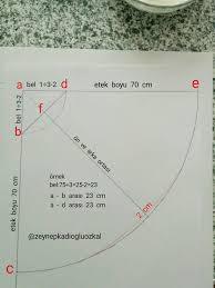 Klos Etek Cizimi Klos Etek Etek Dikis