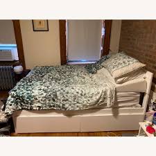 Harney solid wood low profile platform bed. Wayfair White Full Storage Bed With 2 Drawers Aptdeco