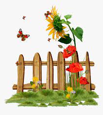 Clipping path , path with fence and trees transparent , green. Gardener Clipart Gardening Flowers With Fence Clip Art Hd Png Download Transparent Png Image Pngitem
