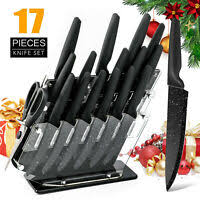 Cutting board with 10 x 8 cutting surface is also included. Shilling Ceramic Kitchen Knife Set With Hardwood Handles Ebay