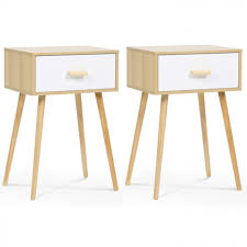 Est idéale pour compléter l'ameublement de votre. Tables De Chevet Scandinaves En Bois Avec Tiroirs Blancs Pas Cher Id Market