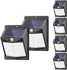 Product titlewhite light angel motion activated cordless 7 led st. Solar Lights Outdoor 6 Pack 3 Modes 50led Sezac Motion Sensor Security Lights Solar Security Lights Ip 65 Wireless Waterproof Outdoor Lights For Garden Patio Yard Deck Garage Fence Pool Amazon Com