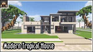 Dream mansion house plans & designs for 2021. Minecraft Showcase Amazing Modern Tropical House Youtube