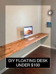 Diy Floating Desk Under 100 Simply Shemwell Home Diy Home Office Design Home