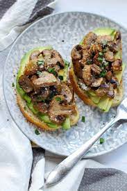 Mushroom Avocado Toast Recipe Stuffed Mushrooms Recipes Healthy Recipes
