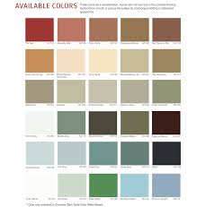 Color Chart Mark Allen Concrete