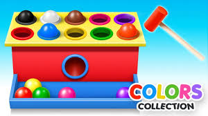 Learn Colors With Wooden Ball Hammer Educational Toys Colors Video Collection For Children Learning Colors Educational Toys Color
