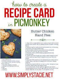 Preview and save finished recipe cards to your device or print in your preferred dimensions for personal use or events. How To Create A Recipe Card In Picmonkey Simply Stacie