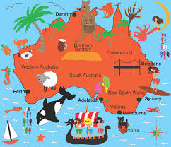 Colorful Fabrics Digitally Printed By Spoonflower Celebrate Australia Fabric Custom Fabric Easy Sewing