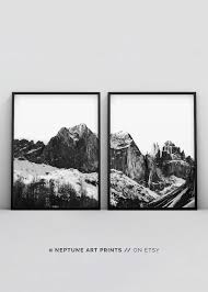 Modern Black And White Photography Prints Minimalist Art Mountain Print Modern Art Print Nordic Art Printable Art Black And White Photography Nature Monochrome Mountain Range Modern Art Prints Mountain Print Minimalist Art