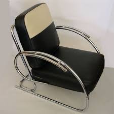 Streamline Moderne Art Deco Tubular Chrome Chair 1stdibs Com Art Deco Chair Deco Art Deco Design