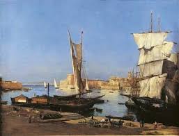 Vue De Lentree Du Port De Marseille By Josephgaribaldi Vintage Painting Marseilles Sailing
