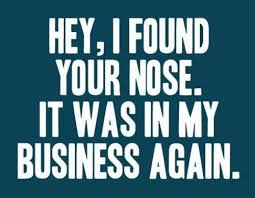 Hey I Found Your Nose It Was In My Business Again Funny Quotes Words Quotes