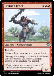 Simon says stamp sentiment strips reverse sunshine and rainbows sssg131060 make magic. Crimson Lynel A Custom Magic The Gathering Card I Made Breath Of The Wild