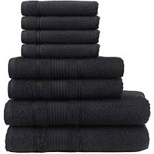 Free shipping on prime eligible orders. Qute Home Towel Set 2 Bath Towels 2 Hand Towels And 4 Washcloths Spa Hotel Towels Quick Dry 100 Turkish Cotton Towel Sets For Bathroom Shower Towel Black Towel Set Set Of 8 Pricepulse