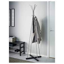 Tjusig Hat And Coat Stand Black Ikea Free Standing Coat Rack Coat Stand Hallway Standing Coat Rack
