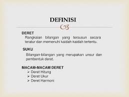 Memberikan dan menghasilkan kesenangan yang bersifat imajinatif. Deret Penerapannya Jaka Wijaya Kusuma M Pd Matematika Ekonomi Ppt Download