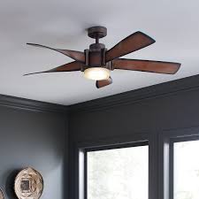 Working with electrical wires could lead to electrocution. Led 52 5 Blade Indoor Fan Mediterranean Walnut Kichler Lighting