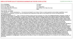 A software qa tester basically tests software to ensure there are no bugs, both in the front and back ends. Software Quality Assurance Engineer And Tester Cover Letter