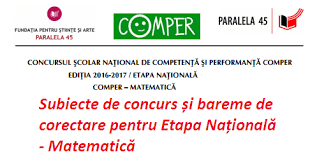 Subiecte + bareme de corectare comunicare română etapa națională comper 2018: Comper 2017 Matematica Etapa Nationala Subiecte Si Bareme Jitaruionelblog Pregatire Bac Si Evaluarea Nationala 2021 La Matematica Si Alte Materii Materiale Lectii Formule Exercitii Rezolvate Matematica Gimnaziu Si Liceu Teste De