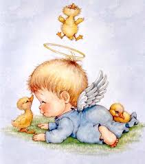 Sweet Angel Baby With Friends Angel Illustration Angel Drawing Baby Angel