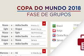 Resultado jogos copa do brasil. Imprima A Tabela De Jogos Completa Da Copa Do Mundo Da Russia De 2018 Esportes R7 Copa 2018