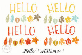 Click for free svg download. Autumn Quote Hello Autumn Graphic By Rasveta Creative Fabrica