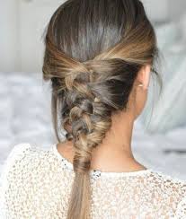 Braided hairstyles are considered to be the best style for your natural hair. Picture Of Medium Length Hair Done With A Very Creative Mermaid Braid And A Bump Is A Creation Option