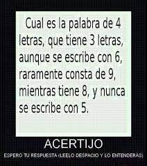 En esta selección de juegos de preguntas y respuestas encontrarás apps y juegos de tablero para divertirse y socializar a la vez que se ejercita la memoria. Acertijos Acertijos De Palabras Memes Espanol Graciosos Acertijos Divertidos