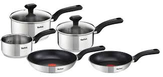 Tefal 5 Pieces Stainless Steel Cookware Sets On Sale Cookware Set Cookware Set Stainless Steel Stainless Steel Cookware