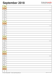 Dunia memulai hari di tengah malam dalam kegelapan total. Kalender September 2018 Als Pdf Vorlagen