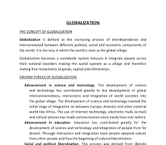 The Meaning Of Globalisation And Its Effects A Level Geography Marked By Teachers Com