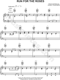 Dan Fogelberg Run For The Roses Sheet Music In F Major Transposable Download Print Sheet Music Run For The Roses Flute Sheet Music