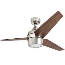 Contemporary ceiling fans without light. Honeywell Eamon 52 Modern Brushed Nickel Remote Control Ceiling Fan With Integrated Led Light 3 Blade Walmart Com Ceiling Fan Ceiling Fan With Light Ceiling Fan Light Kit